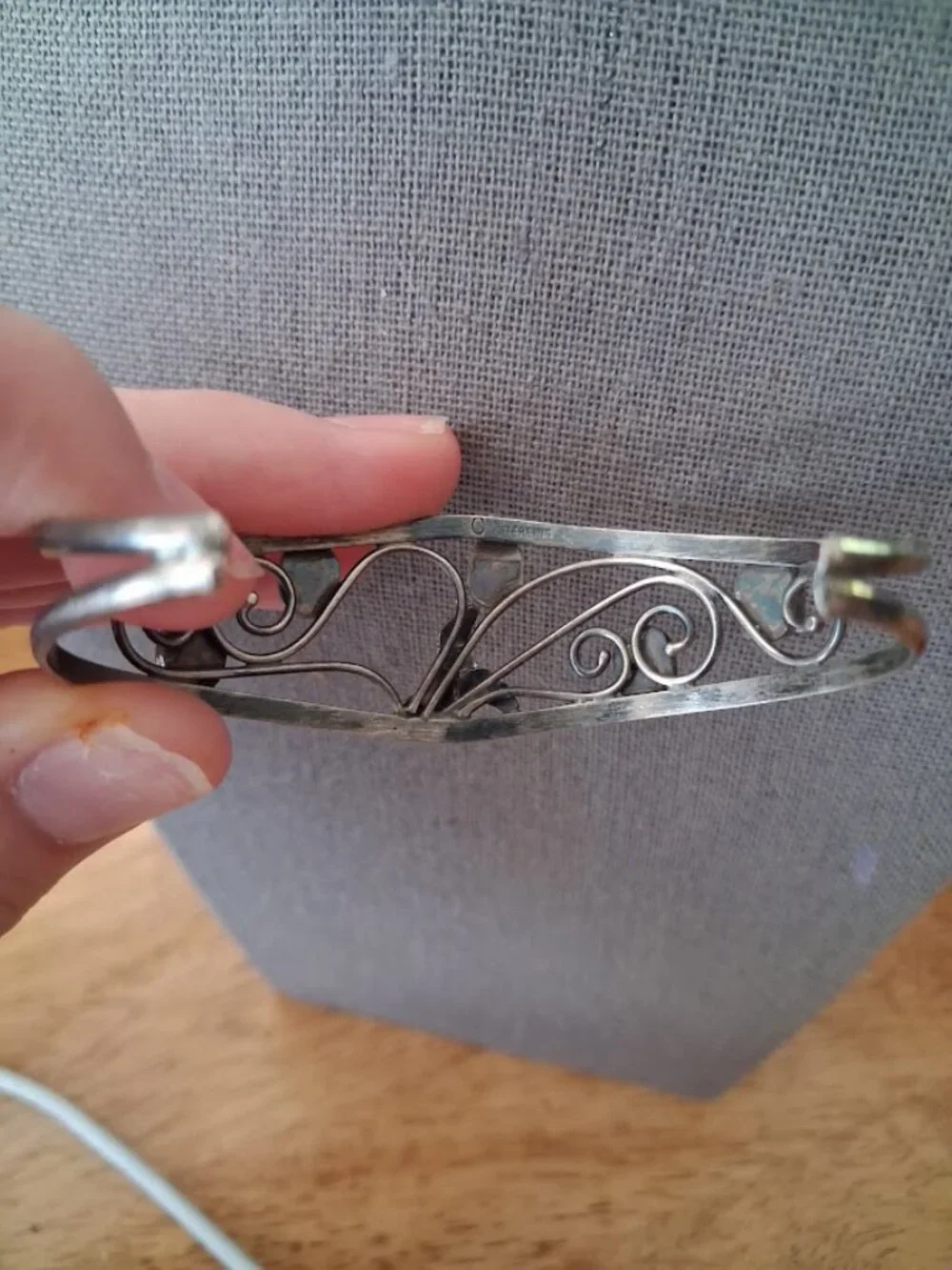 Vintage Sterling silver cuff bracelet